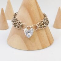 Fancy-Chain-Gate-Bracelet-Heart-Padlock-Silver-1967 1