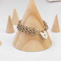 Fancy-Chain-Gate-Bracelet-Heart-Padlock-Silver-1967 7