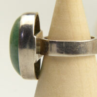 Vintage Aventurine Silver Ring 1961 4