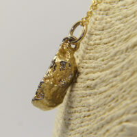 5 Gold Agate Crystal Pendant