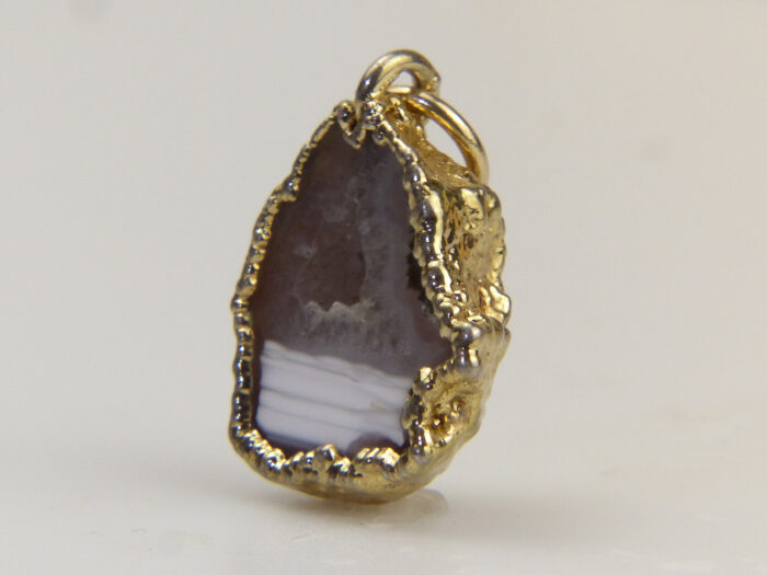 8 Gold Agate Crystal Pendant 8 Gold Agate Crystal Pendant