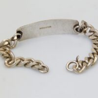 Vintage 1977 Hallmark Silver Identity Bracelet 8