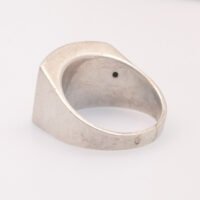 Joachim S’Paliu silver tigers eye modernist ring 10