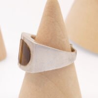 Joachim S’Paliu silver tigers eye modernist ring 5