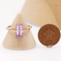 Rose gold rose de france amethyst ring vintage 2