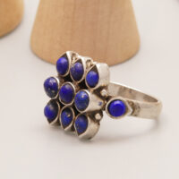 Vintage Lapis Lazuli 1970s silver ring 7