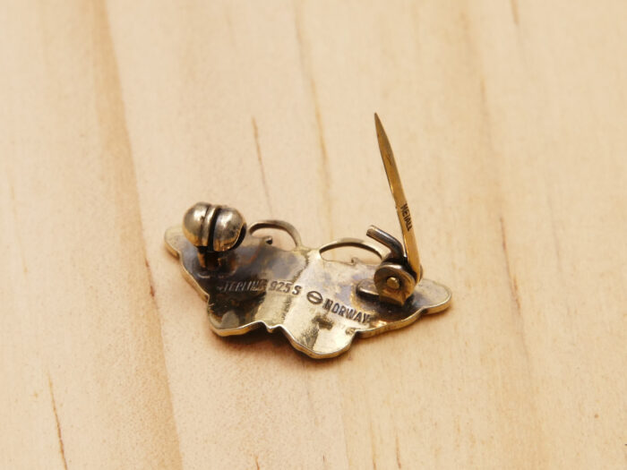 Hroar Prydz Norway silver enamel butterfly small 10