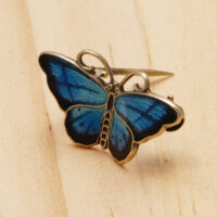 Hroar Prydz Norway silver enamel butterfly small 11