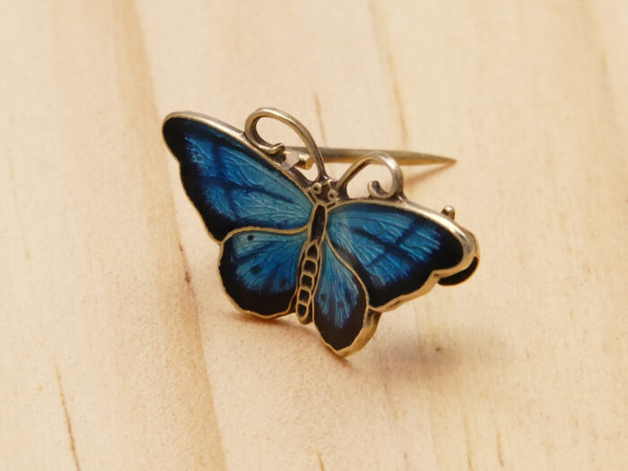 Hroar Prydz Norway silver enamel butterfly small 11