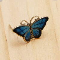 Hroar Prydz Norway silver enamel butterfly small 12