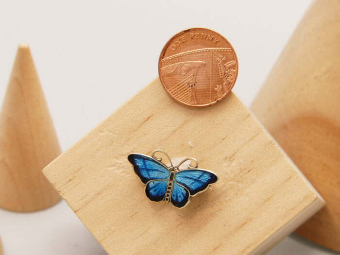 Hroar Prydz Norway silver enamel butterfly small 4