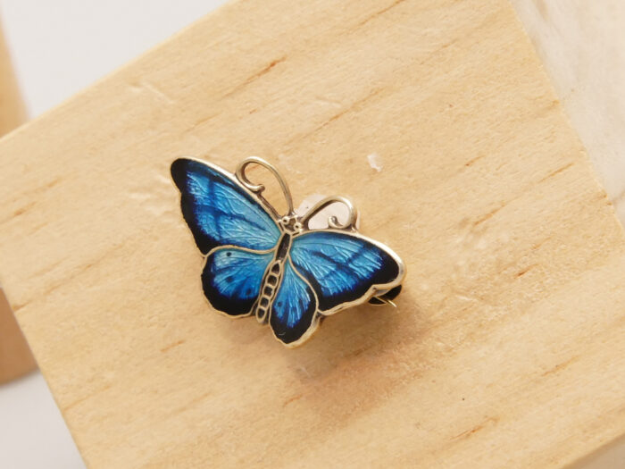Hroar Prydz Norway silver enamel butterfly small 5