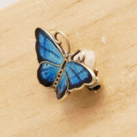 Hroar Prydz Norway silver enamel butterfly small 6