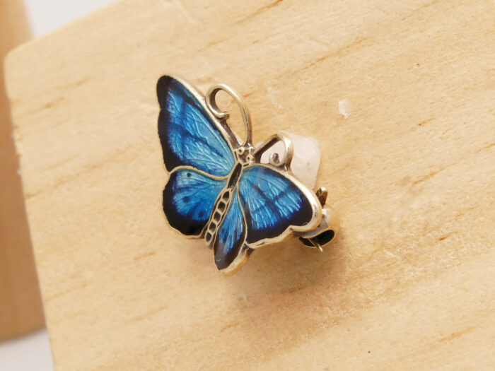 Hroar Prydz Norway silver enamel butterfly small 6