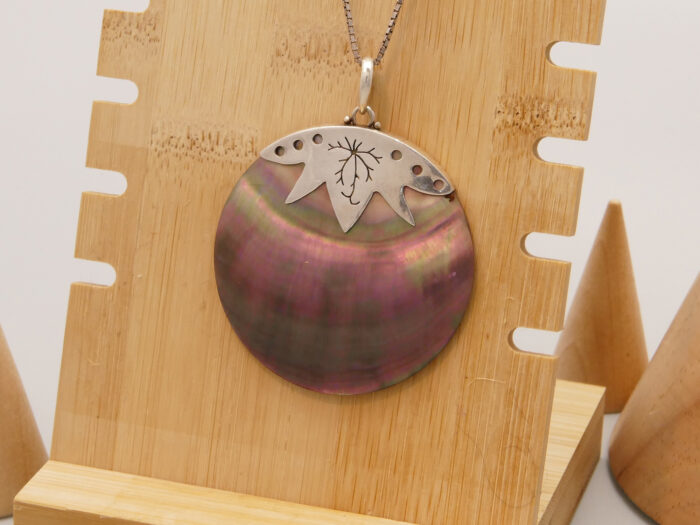 Mother of Pearl Abalone Silver Pendant Orange Tomato 1 Mother of Pearl Abalone Silver Pendant Fruit Vegetable 1