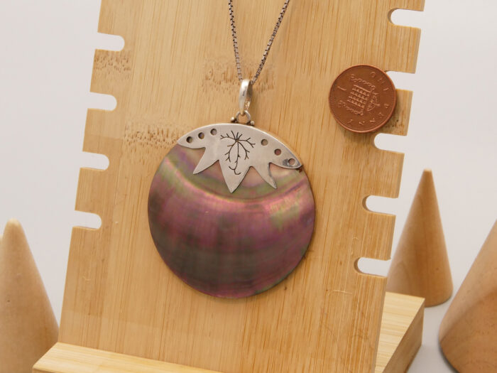 Mother of Pearl Abalone Silver Pendant Fruit Vegetable 2