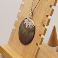 Mother of Pearl Abalone Silver Pendant Fruit Vegetable 4