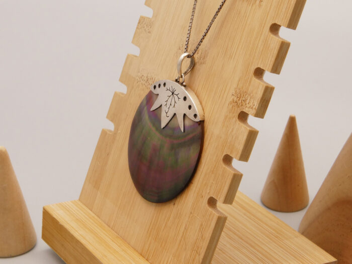 Mother of Pearl Abalone Silver Pendant Fruit Vegetable 4