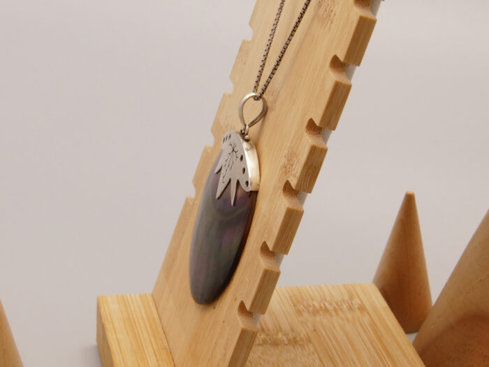 Mother of Pearl Abalone Silver Pendant Fruit Vegetable 5