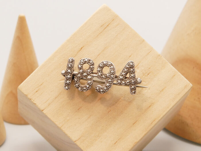 Victorian Silver Brooch 1894 1