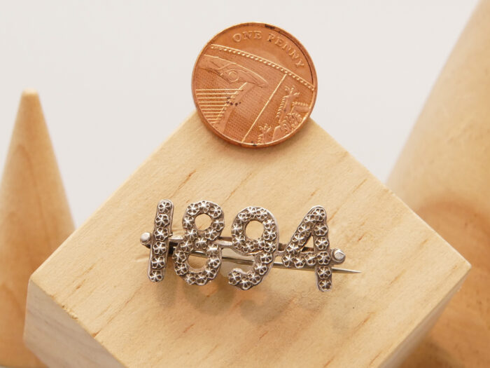 Victorian Silver Brooch 1894 2