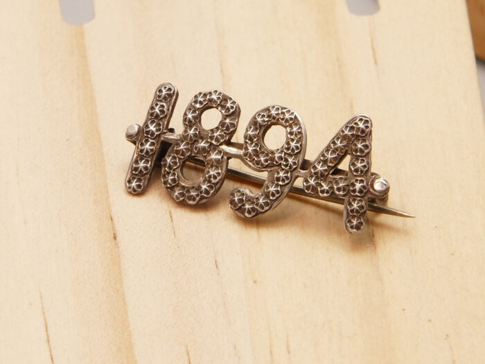 Victorian Silver Brooch 1894 7