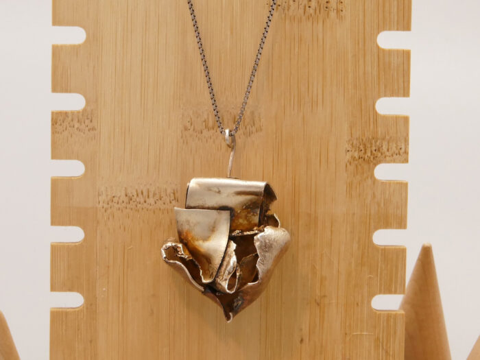 Vintage Brutalist Silver Pendant Retro 1970s Heavy Chunky 1 Vintage Brutalist Silver Pendant Retro 1970s Heavy Chunky 1