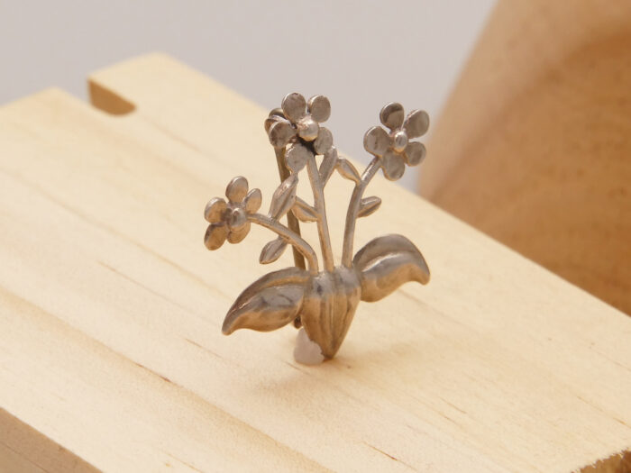 Flower Bouquet Silver Brooch Hallmarked 1993 9