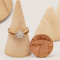 Art Deco Diamond Ring in 9ct Yellow Gold 1899 – Geometric Star Design 2