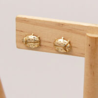 Vintage Ladybird Stud Earrings in 9ct Yellow Gold Hallmarked London 5