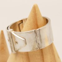 Victorian Belt Buckle Bangle Silver 4