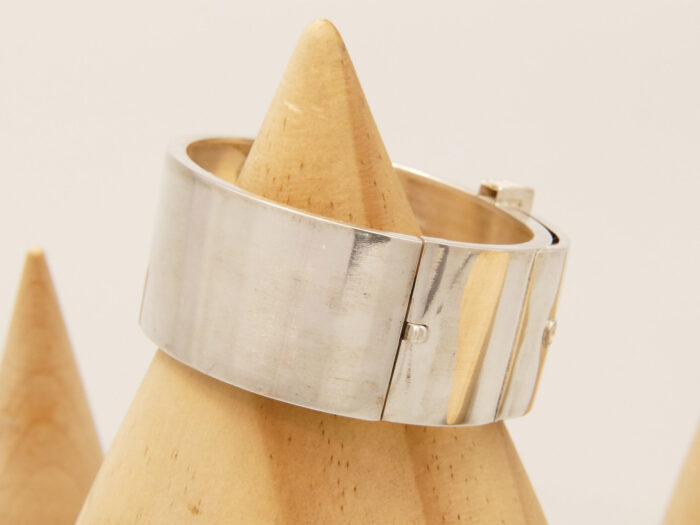 Victorian Belt Buckle Bangle Silver 6