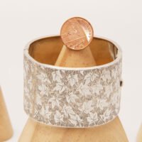Victorian Wide Aesthetic Silver Bangle Engraved blanckensee Levetus 1882 2