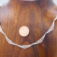 Fancy Link Sterling Silver Chain Necklace Kors Lichtenfels 1970 1