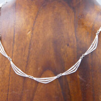 Fancy Link Sterling Silver Chain Necklace Kors Lichtenfels 1970 2