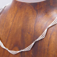 Fancy Link Sterling Silver Chain Necklace Kors Lichtenfels 1970 3