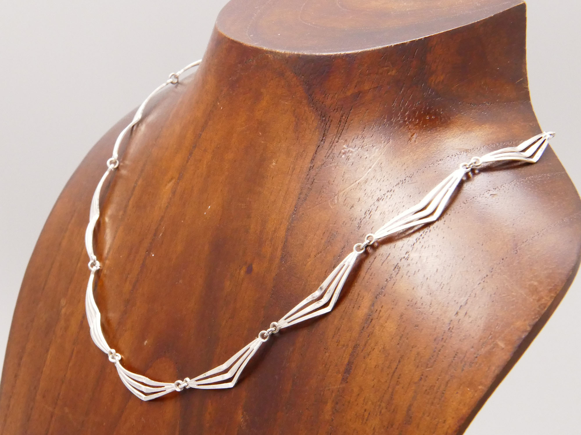 Fancy Link Sterling Silver Chain Necklace Kors Lichtenfels 1970 4