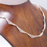 Fancy Link Sterling Silver Chain Necklace Kors Lichtenfels 1970 5