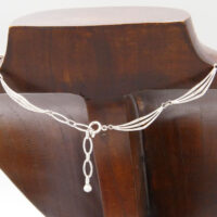 Fancy Link Sterling Silver Chain Necklace Kors Lichtenfels 1970 6