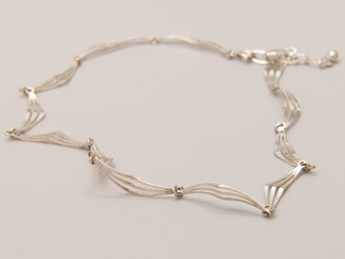 Fancy Link Sterling Silver Chain Necklace Kors Lichtenfels 1970 8