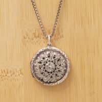 Marcasite Mandala Style Sterling Silver Locket Massingham 1957 2