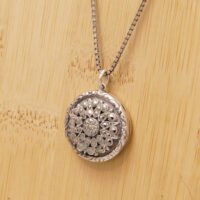 Marcasite Mandala Style Sterling Silver Locket Massingham 1957 4
