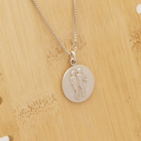 Swedish Metro Gemini Twins Pendant in Sterling Silver 5