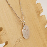 Swedish Metro Gemini Twins Pendant in Sterling Silver 6