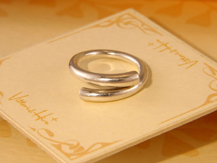 Vintage Modernist Thick Solid 830 Silver Band Ring 1970s 5 Vintage Modernist Thick Solid 830 Silver Band Ring 1970s 5