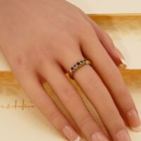 Antique REGARD Acrostic Gold Ring Ruby Emerald Garnet Amethyst Ruby Diamond 1