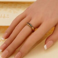 Antique REGARD Acrostic Gold Ring Ruby Emerald Garnet Amethyst Ruby Diamond 2