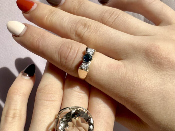 Blue Sapphire Diamond Trilogy Iryna 1