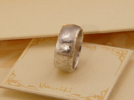 Vintage Thick & Chunky Rustic Silver Band Ring 6
