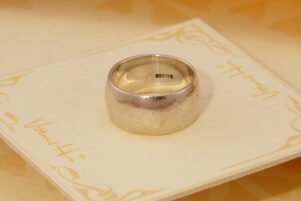 Vintage Wide Chunky Band Ring in Solid Silver 2
